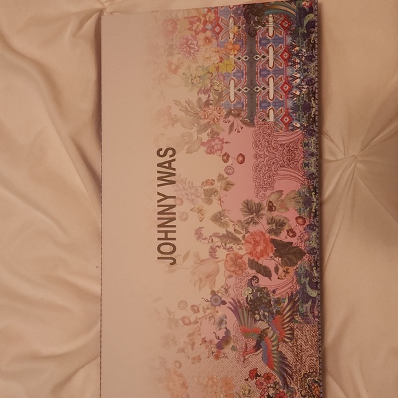 Johnny Was Multicolor Butterfly and Stripe Scarf - Picture 4 of 10